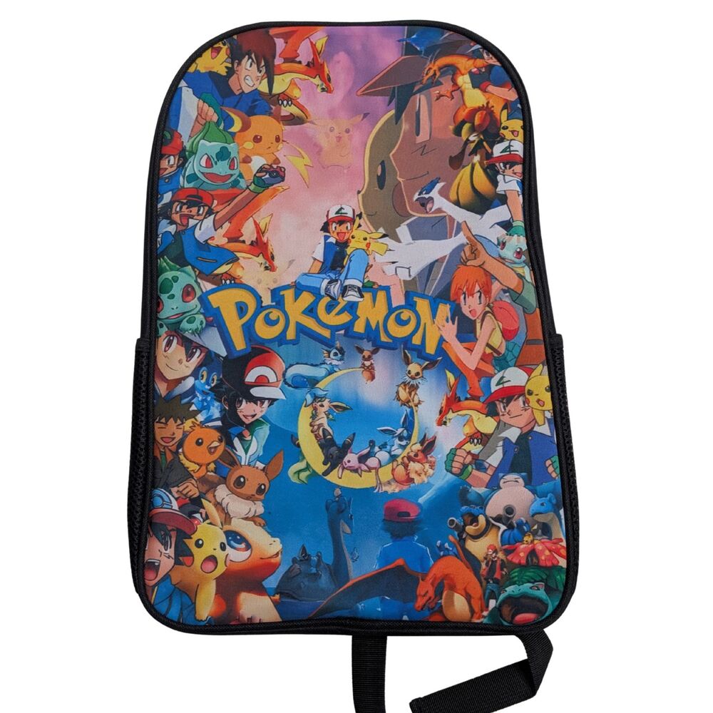 🌙 PUMPOOSH Pokémon 16" Backpack & Pikachu Lunch Bag Eevee Evolution Moon Design